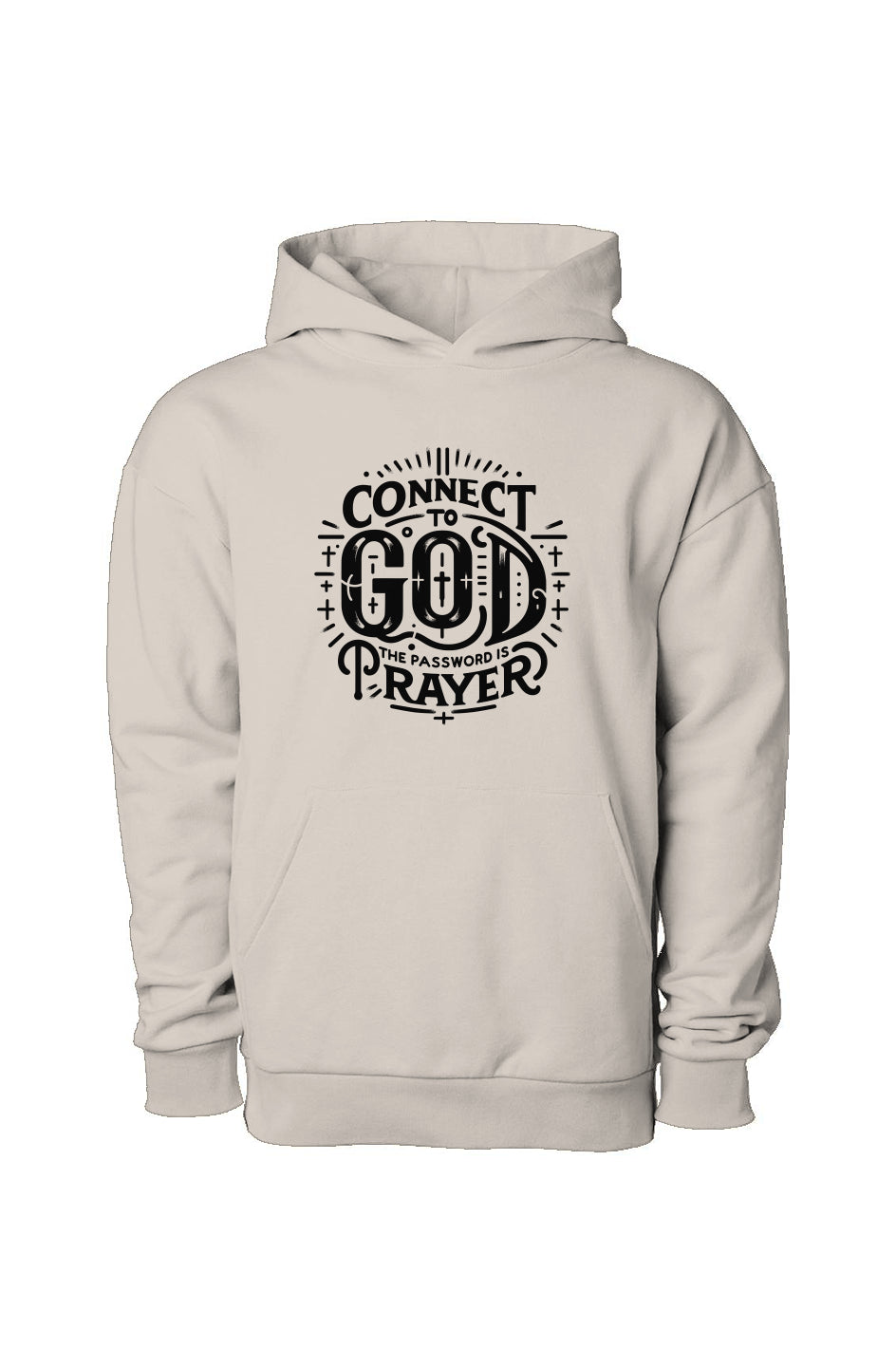 Connect To God Pullover Hooded Sweatshirt