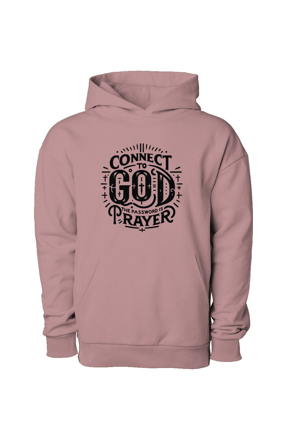 Connect To God Pullover Hooded Sweatshirt