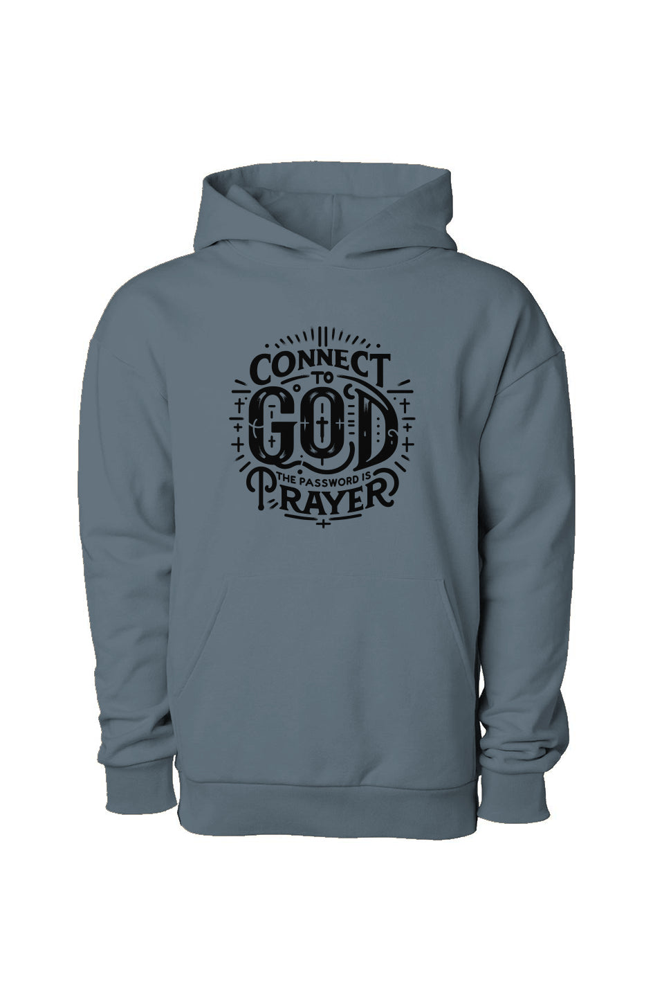 Connect To God Pullover Hooded Sweatshirt
