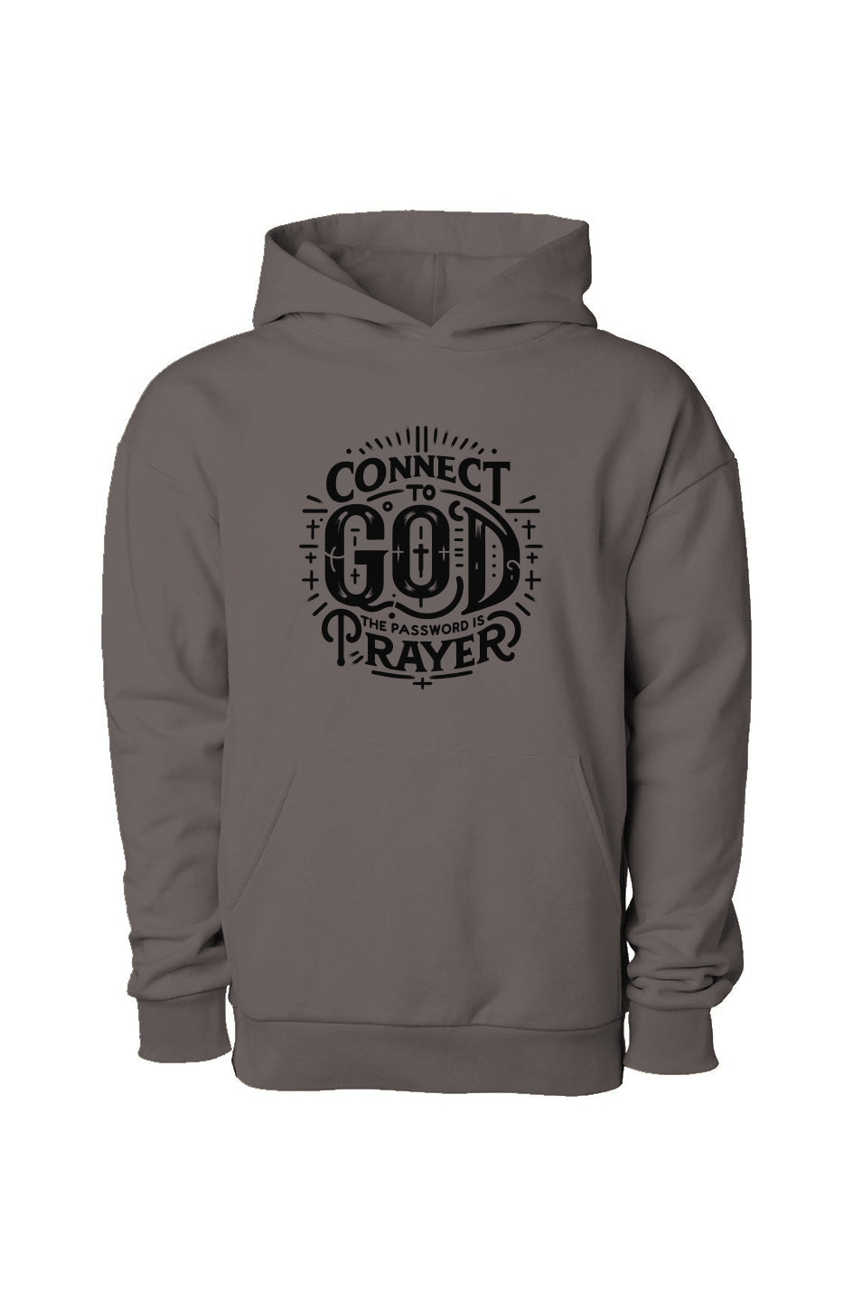 Connect To God Pullover Hooded Sweatshirt