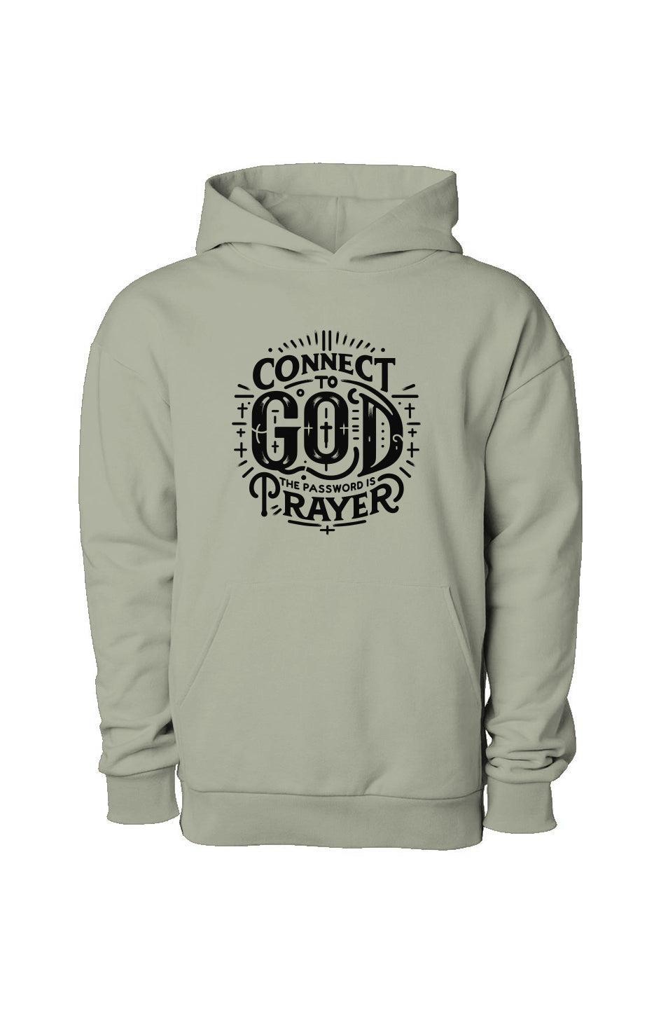 Connect To God Pullover Hooded Sweatshirt