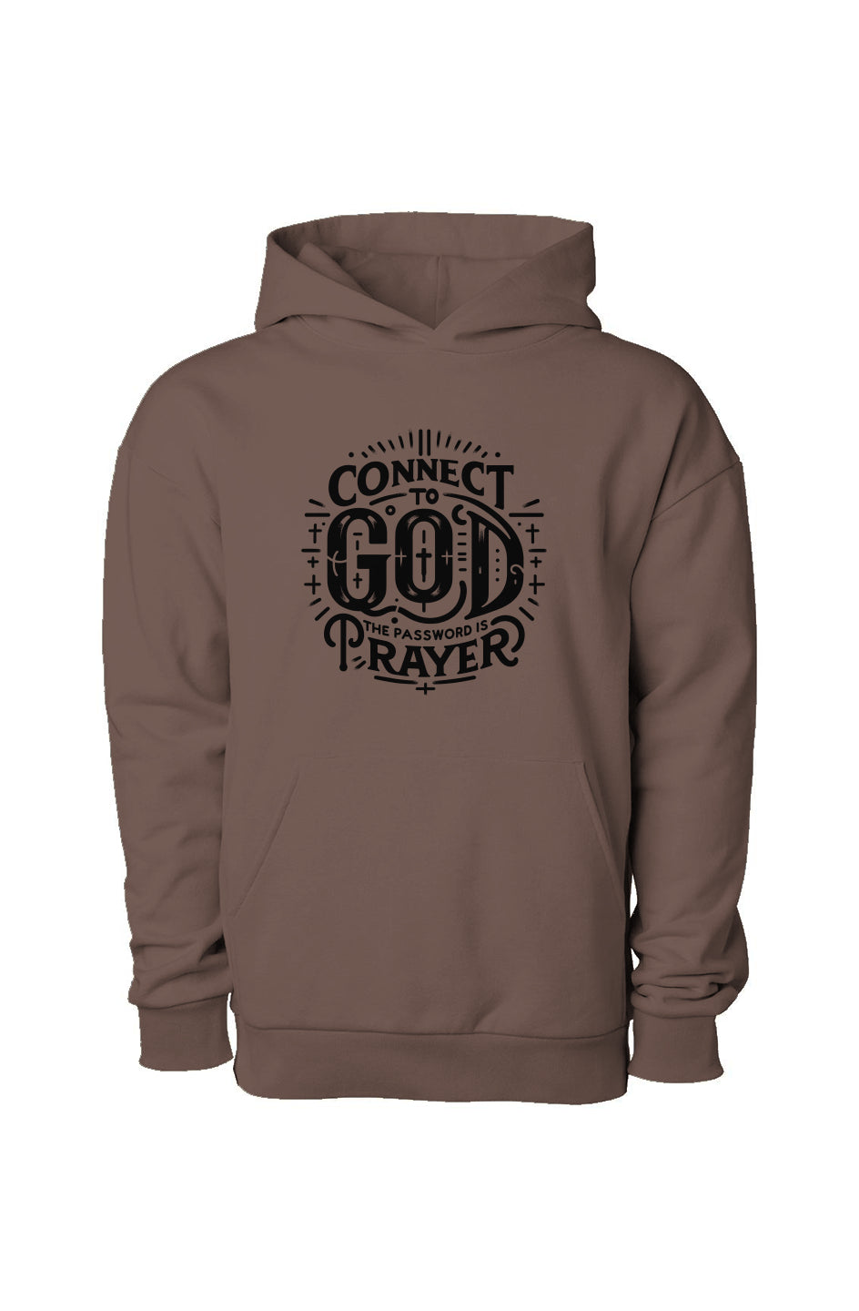 Connect To God Pullover Hooded Sweatshirt