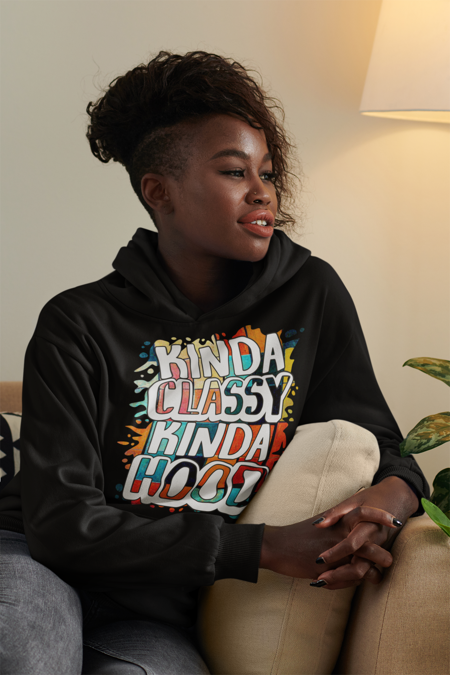 Kinda Classy Kinda Hood Pull Over Hooded Sweatshirt