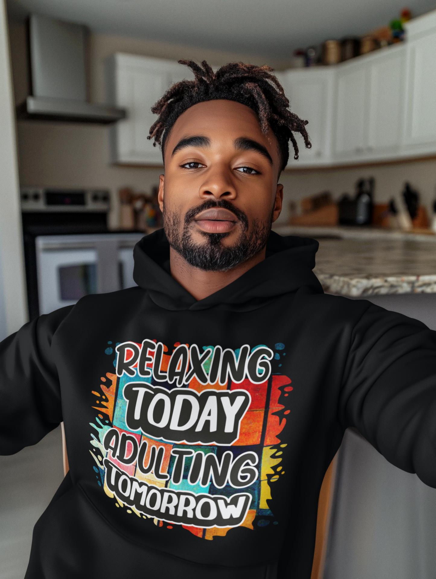 Relaxing Today Adulting Tomorrow Pullover Hooded Sweatshirt